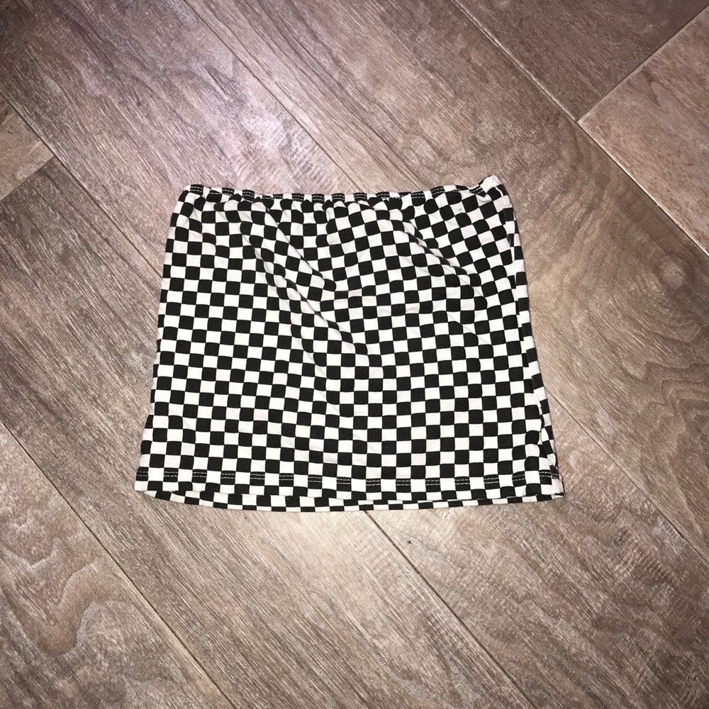 checkerboard crop top